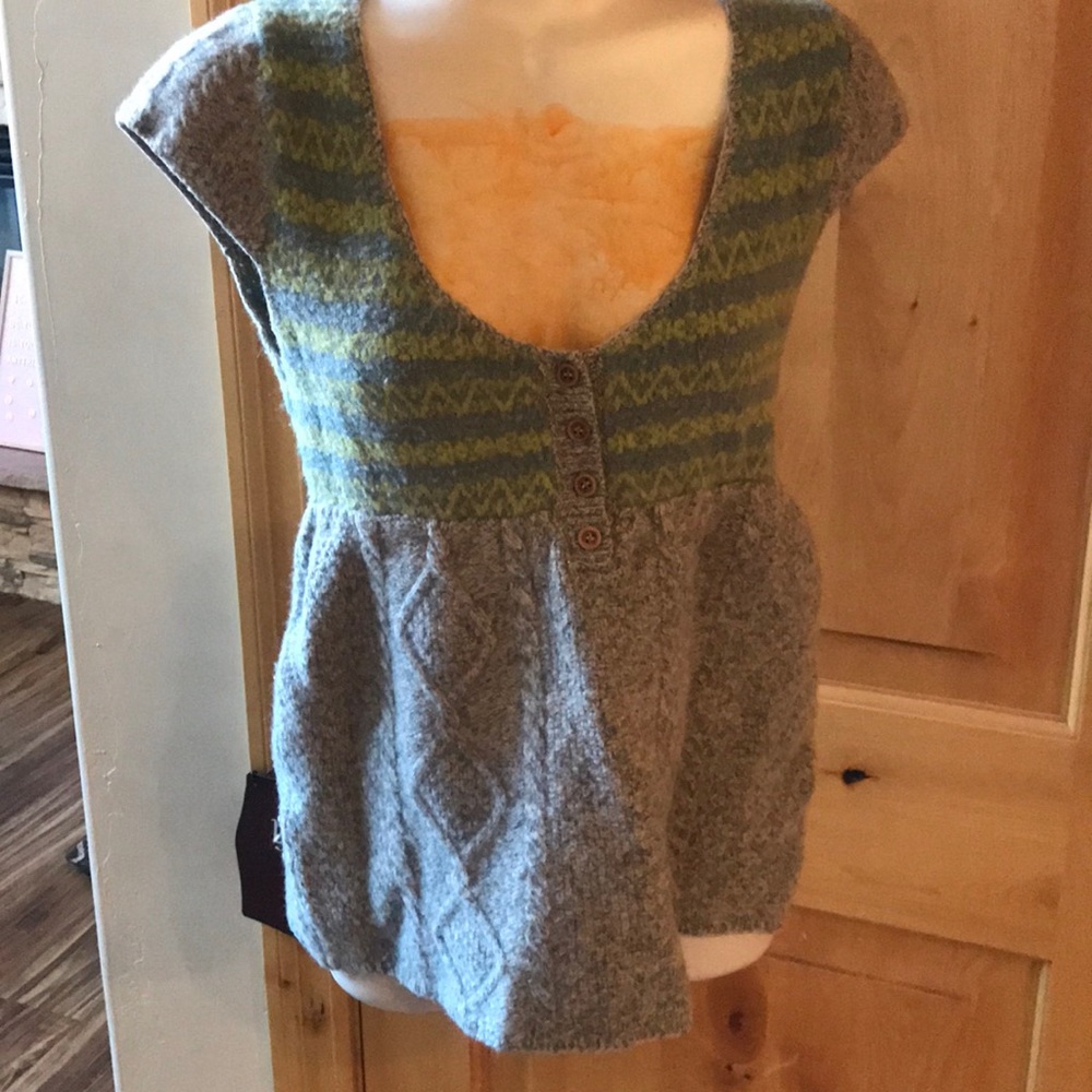 Free people shirt sleeve sweater